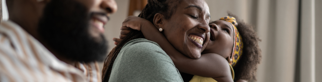Mother and Daughter Hugging